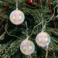 thumbnail image 4 of Raindrops Iridescent Clear Plastic Fillable Ornaments Multi-Colored Holiday Decorations for Christmas Tree and Home, 4 of 8