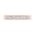 thumbnail image 3 of 1/2 Carat Round Diamond Wedding Band Ring in 14K Rose Gold (Ring Size 4.5) (SI1-SI2 Clarity), 3 of 5