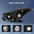 thumbnail image 3 of ECCPP Headlights Assembly For Honda For For Accord 2008-2012 Driver and Passenger Side, 3 of 5