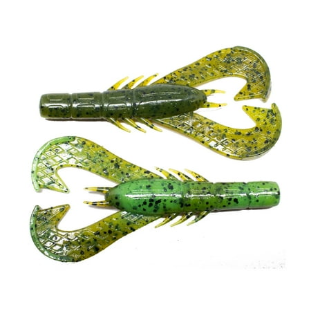 UPC: 0842424109361 | Googan Krackin  Craw 4   Summer Craw 7pk Soft Plastic Fishing Lure