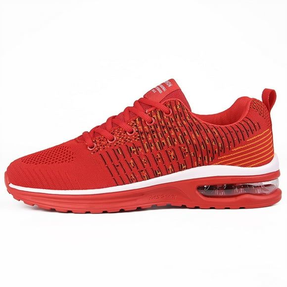 Funie Men Women Breathable Lace Up Air Cushion Sneakers Running Jogging Trainers Shoes