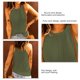 thumbnail image 5 of Camiseta sin mangas de punto para mujer, cuello redondo, Color puro, camisas sin mangas informales de verano para uso diario, 5 of 6