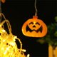 thumbnail image 4 of Guirnalda de luces LED de calabaza para Halloween, 3,5 M, 96LED, cortina de luces LED de calabaza naranja para decoración navideña de jardín al aire libre, 4 of 8