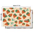 thumbnail image 6 of Orange Strawberry Plants Fruit Summer Placemats Table Placemats Set Of 4-Linen Kitchen Washable Placemats Table Mats 11.8"x17.7" Non-Slip Heat Resistant, 6 of 6