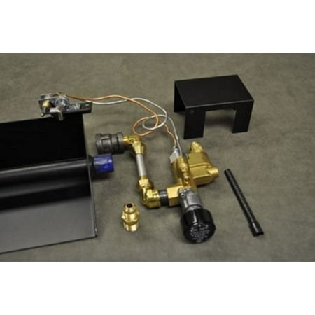 Fireplace Brass Gas Log Safety Propane LP Gas Pilot Light Complete Kit