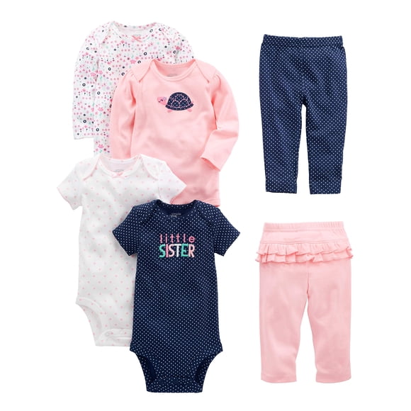 Set de ropa Simple Joys de Carter's Baby Girls de 3 a 6 meses