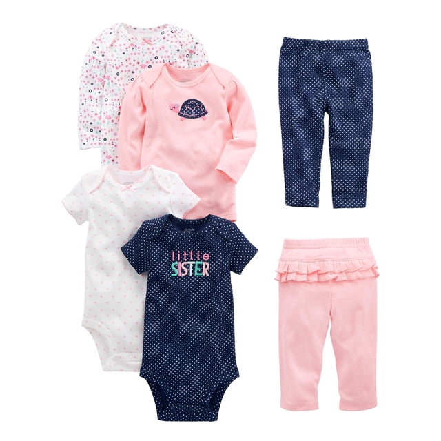 Set de ropa Simple Joys de Carter's Baby Girls de 3 a 6 meses