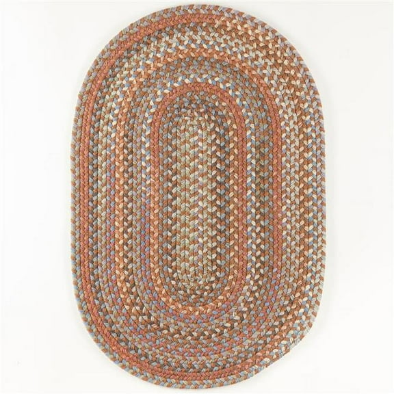 Rhody Rug BH77R096X132 8 x 11 ft. Bar Harbor Bombay Oval Rug, Multi Color