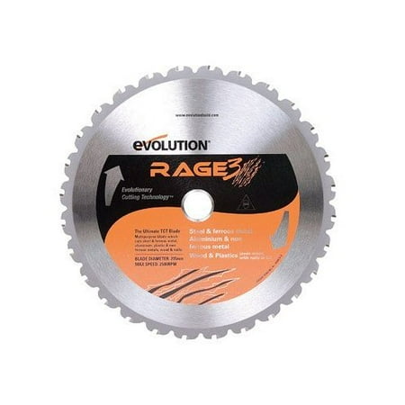 Evolution Power Tools 10" Multi-Material Blade, RAGE255BLADE