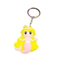 thumbnail image 2 of rygai Mermaid Keychain Cartoon Colorful Multipurpose Three-dimensional Reusable Decorative Gift Cute Princess Doll Key Ring Backpack Pendant for Handbag,Yellow, 2 of 8