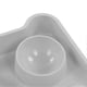 thumbnail image 3 of Cat Water Food Bowl 15 Degree Tilt Prevent Spill Stainless Steel Double Pet Bowl Set Grey, 3 of 4