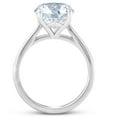thumbnail image 3 of Pompeii 4ct Solitaire Moissanite Engagement Ring 14k White Gold 10MM (G/H,VVS1), 3 of 5