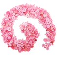 thumbnail image 2 of Botones rosas para manualidades Qovydx, 600 unidades, varios tamaños, de 0,7 a 3 cm, 2 of 5