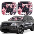 thumbnail image 1 of Balery Cute Kittens Group Portrait Parasol para parabrisas de coche de 2 piezas | Parasol plegable para parabrisas delantero de coche para la mayoría de sedanes-Small, 1 of 6