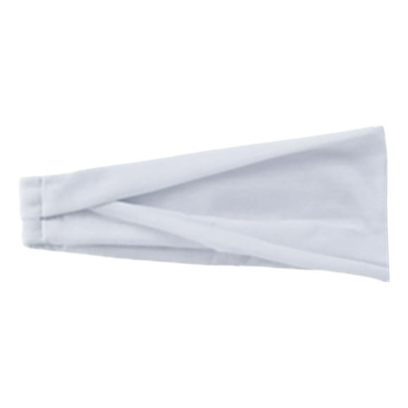 Baberdicy Unisex Sports Headband - Moisture-Wicking Fabric - Yoga/Running - Solid Color Design - Stretchy Comfort Fit - Men's And Women's Same European And American Plain Sports White,One Size