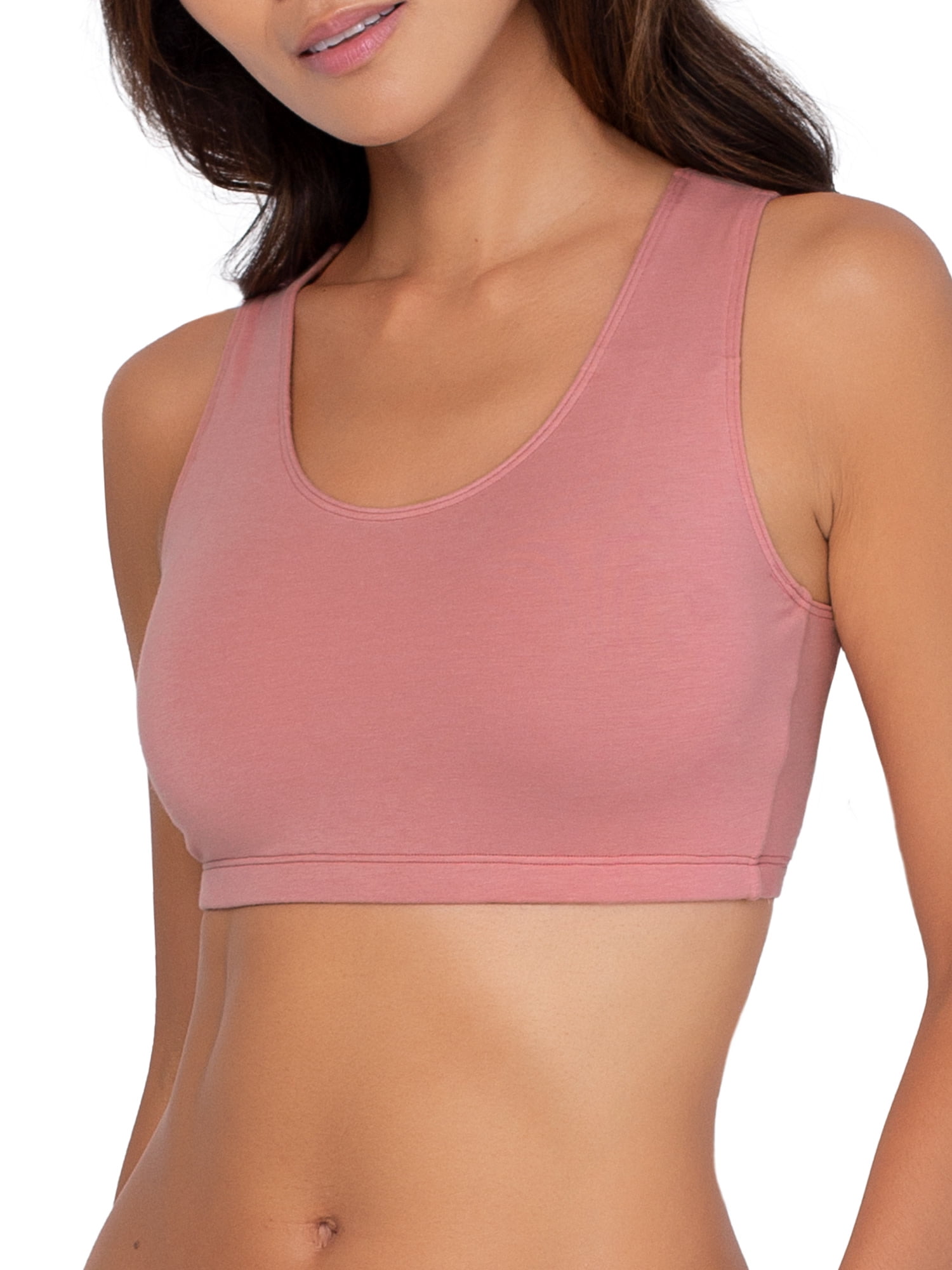 Fruit of the Loom Women's Tank Style Cotton Sports Bra, 3-Pack, Style-9012