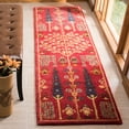 thumbnail image 3 of SAFAVIEH Heritage Kynaston Floral Wool Area Rug, Red/Multi, 4' x 4' Square, 3 of 5