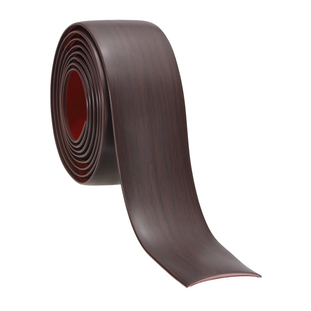 Tira de Transición de Piso Autoadhesiva Uxcell 6.6 ft x 2" Vinilo Divisor Plano Roble Rojo