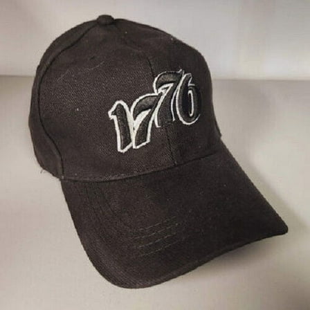 We The People Black USA Flag On Bill Adjustable Embroidered Cap Hat