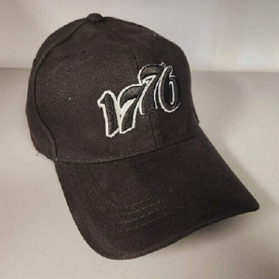 We The People Black USA Flag On Bill Adjustable Embroidered Cap Hat