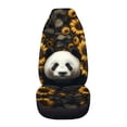 thumbnail image 3 of Uourmeti Car Seat Cover Premium Polyester, Compatible with Automobile Interior, Fit for Suv Vehicle, Panda Sunflower Print, 3 of 6