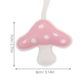 thumbnail image 6 of PTOOTP 6-Pack PU Mushroom Charm Keychains for Car, Bag, Backpack Accessories, 6 of 8