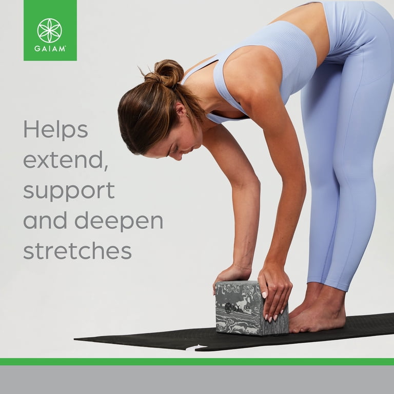 Gaiam Printed Fashion Yoga Block, Marble Granite photo 3