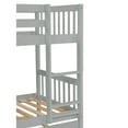 thumbnail image 6 of Noble House Twin Over Twin Bunk Bed with Trundle, Rubber Wood Frame with Ladder and Guardrails, Convertible, Grey, 6 of 14