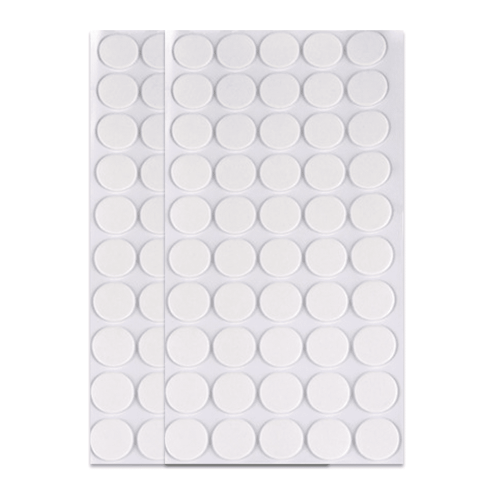 350 Pieces Clear Removable Round Putty,Clear Sticky Putty Reusable  Double-Sided Nano Gel Mat,for Wall, Metal, Glass,Ceramic,Wood