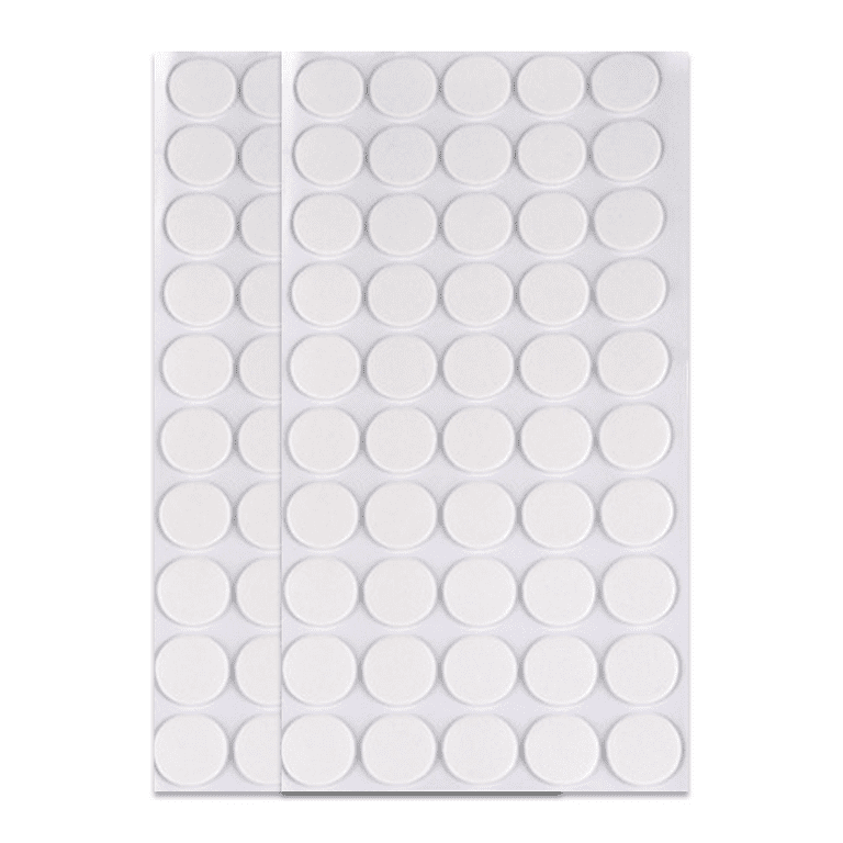 100 Pcs Self Adhesive Dots, Transparent Double-Sided Tape Stickers Round  Acrylic No Traces Strong Adhesive Sticker Creative Super Sticky Waterproof  Small Stickers - 30 mm 