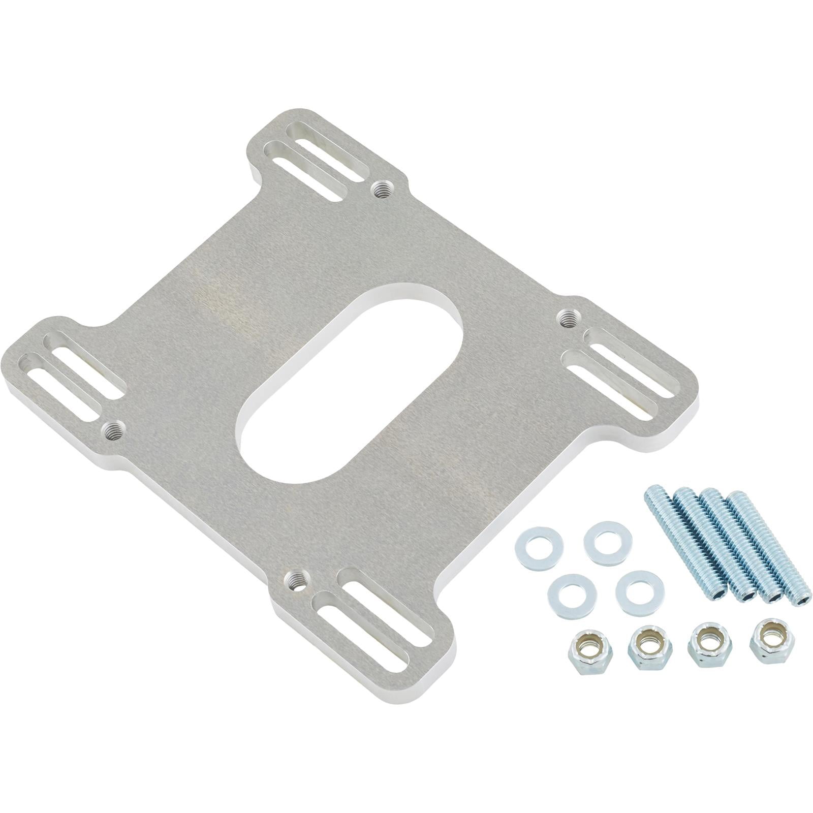  Speedway Motors Rochester 2G 2-Jet Carburetor Air Cleaner  Adapter Plate - Billet Aluminum, 3 Inlet, 5-1/2 Diameter - Adapts 5-1/8  4bbl. Cleaner to 2G 2bbl. Carb, Modifiable for 2GC Models : Automotive