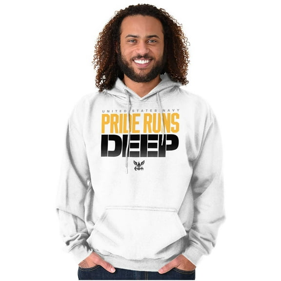 United States Navy Pride Runs Deep Hoodie Sweatshirt Women Men Brisco Brands M