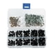 thumbnail image 1 of 100 Uds 6-12mm manualidades de plástico negro ojos de seguridad juguetes de peluche Snap Animal Scrapbooking muñecas de marionetas accesorios de bricolaje Inevent JJ17469-00, 1 of 7