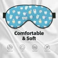 thumbnail image 3 of Naloa Cute Healthy Teeth Print Sleep Mask for Sleeper, Light Blocking Sleeping Eye Mask for Women Men, Eye Shade with Adjustable Strap for Travel, Nap,Meditation, 3 of 7