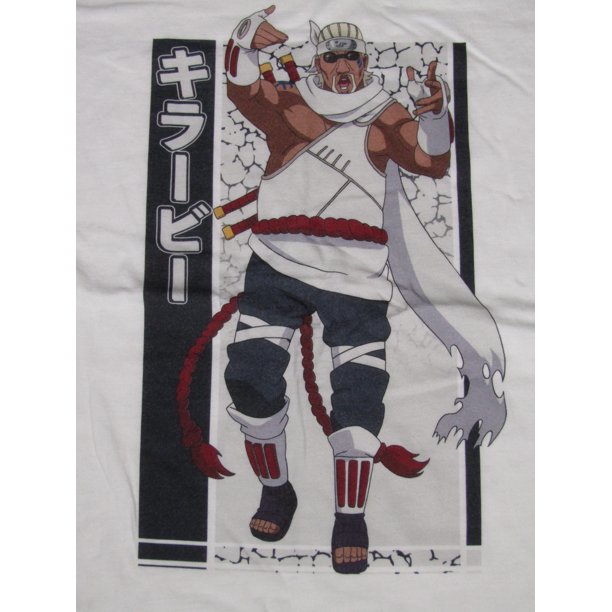 Naruto Shippuden Killer B Character Men's White Graphic Tee - 6XL