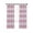 White Pink, variant on Yellow Striped Blackout Curtains, Light Blocking Print Window Curtains, Farmhouse Vintage Stripes Thermal Insulated Window Drapes for Living Room Kitchen Cafe 2 Panels, 104"W x 52"L