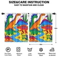 thumbnail image 2 of Blackout Kids Curtains,Cute Dinosaur Pattern Childrens Insulated Curtains Set Of 2,Bedroom Essentials,Toddler Room Decor 52x63in(132x160cm), 2 of 4