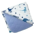 thumbnail image 4 of WOVENX Organic Incontinence Pads for Kids & Toddlers - 5 Layer Waterproof Protectors for Overnight Bed Wetting - Reusable & Washable Pee Pads - Fits Twin to Full Size Beds - 34" x 52" Dinosaur, 4 of 10