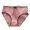 Dark Pink, variant on harmtty Seamless Briefs Solid Color Elastic Waistband Ribbing Design Panties for Daily Life,Skin Color,XL