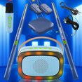 thumbnail image 4 of Juego de batería de baquetas convertidor de Audio con micrófono de altavoz juego de batería de aire profesional, 4 of 7