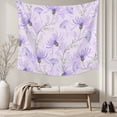 thumbnail image 5 of Purple Flowers Tapestry for Bedroom Wall Hanging Tapestry, Botanical Florals Plants Country Aesthetic Ceiling Backdrop Tapestries Poster Blanket Wall Decor for Teens Room Living Room Dorm 39" x 59", 5 of 8