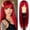 A-red, variant on #613 Blonde Long Straight Synthetic Hair Wigs with Bangs Women's Costume Wig Heat Resistant Hair Replacement Wig