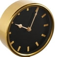 thumbnail image 4 of DecMode 9" Gold Stainless Steel Metal Clock with Black Face, 4 of 8