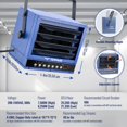 thumbnail image 3 of Calentador de garaje TEMPWARE eléctrico de 7500 W y 240 V con mando a distancia, 3 of 7