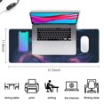 thumbnail image 5 of Spectacular Gaming Experience Awaits: Large Mouse Pad with Dazzling Galaxy Design; Non-Slip Rubber Base, Stitched Edges for Durability. Ideal for Keyboards & Desks - 31.5x11.8inch., 5 of 7