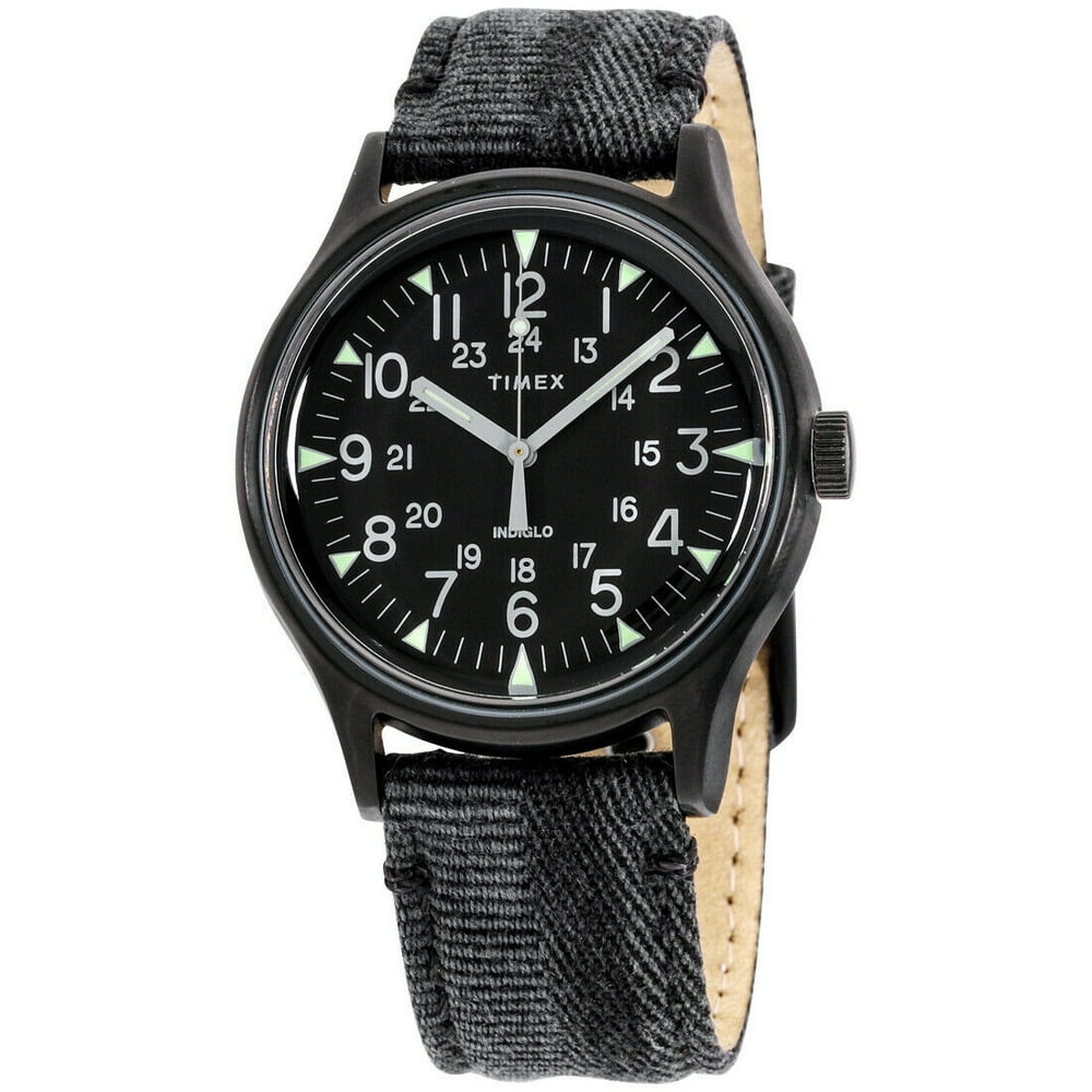 Timex - Timex MK1 Quartz Movement Black Dial Men's Watch TW2R68200 ...