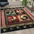 thumbnail image 2 of Flash Furniture Gallus Rectangular Country Cream, Tan, Black, Red Area Rug, 5' x 7', 2 of 7