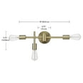 thumbnail image 4 of Hollins 18" 3-Light Vanity Light, Matte Brass, 4 of 7