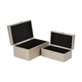 thumbnail image 6 of Fidela Set of 2 Soft Gold Vinyl Boxes, 6 of 7