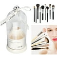 thumbnail image 1 of Rotating Makeup Brush Holder Organizer With Lid, Store Your Brushes, Pens, And Cosmetics Easily, 1 of 8